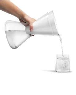 Soma Water Living 6-Cup Glass Carafe - White