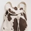 Baggu Accessories Drawstring Backpack - Brown Cow