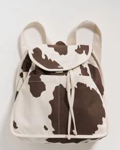 Baggu Accessories Drawstring Backpack - Brown Cow