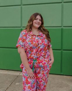 Ban.do Clothing Short Sleeve Leisure Shirt - Secret Garden