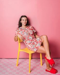 Ban.do Short Sleeve Leisure Dress - Secret Garden