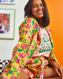 Ban.do Clothing Long Sleeve Leisure Shirt - Honey Las Flores