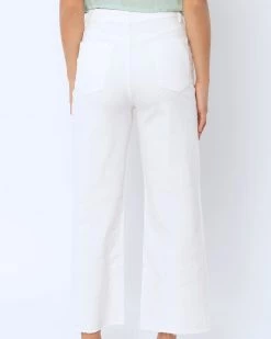 Sisstrevolution Clothing Kellyn Denim Woven Pant - Vintage White
