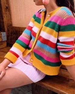 Ban.do Sunset Stripe Cardigan